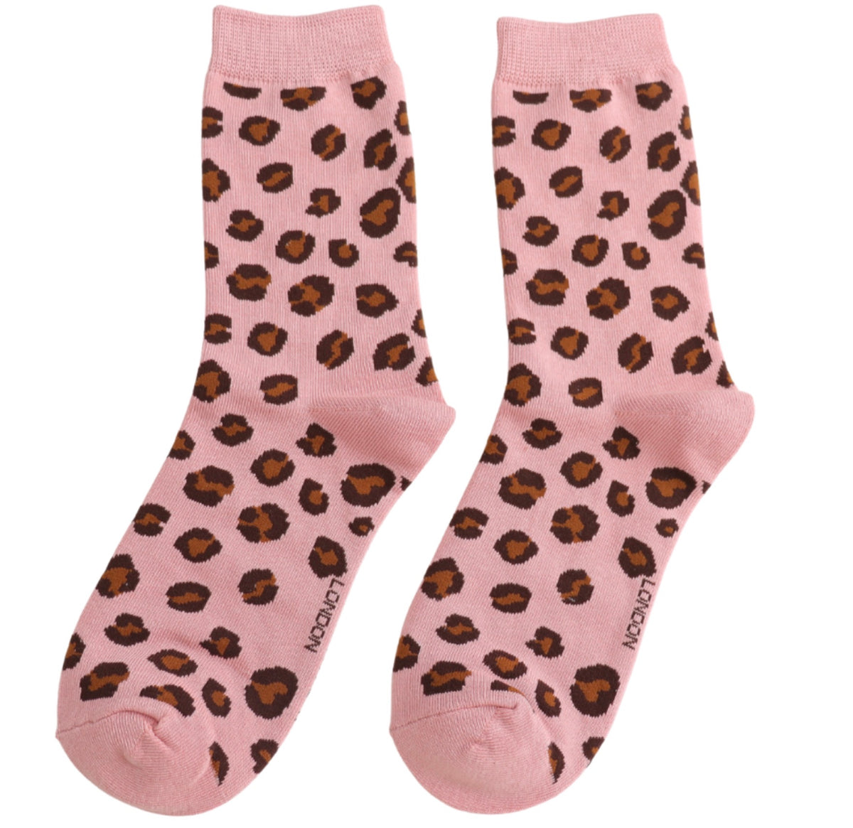 Miss Sparrow Simply Leopard Socks Pink