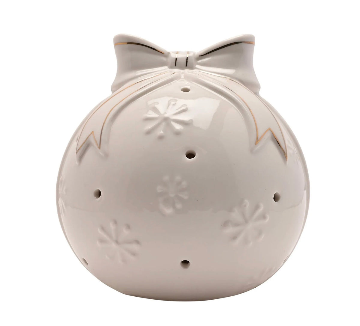 LED Porcelain Bauble 13cm