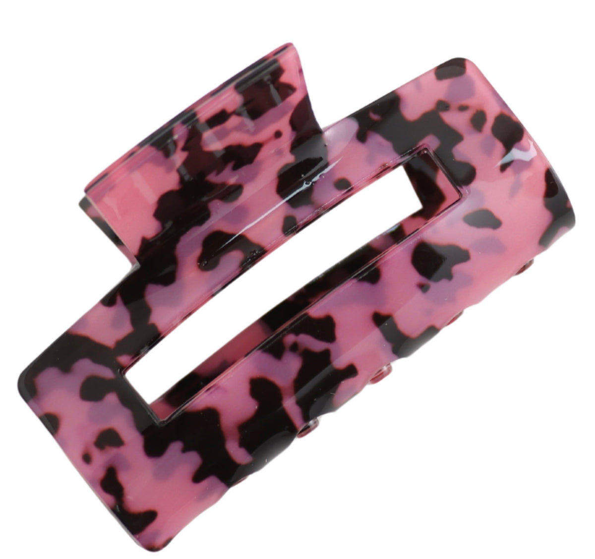 Pure Fashions Rectangle Hair Claw Clip Pink