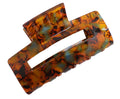 Pure Fashions Rectangle Hair Claw Clip Orange
