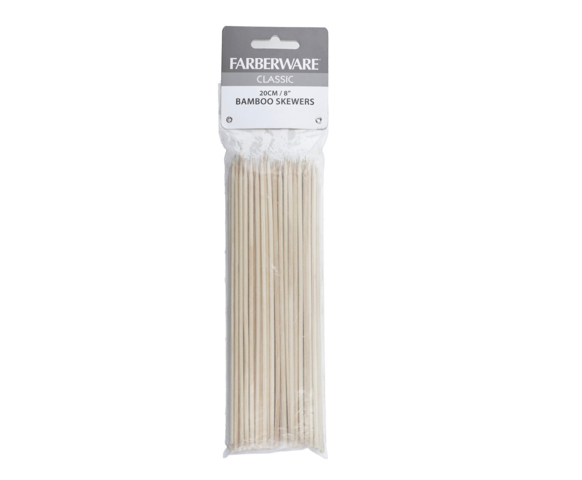 Farberware Wooden Skewers 100 Pack Bamboo 20cm