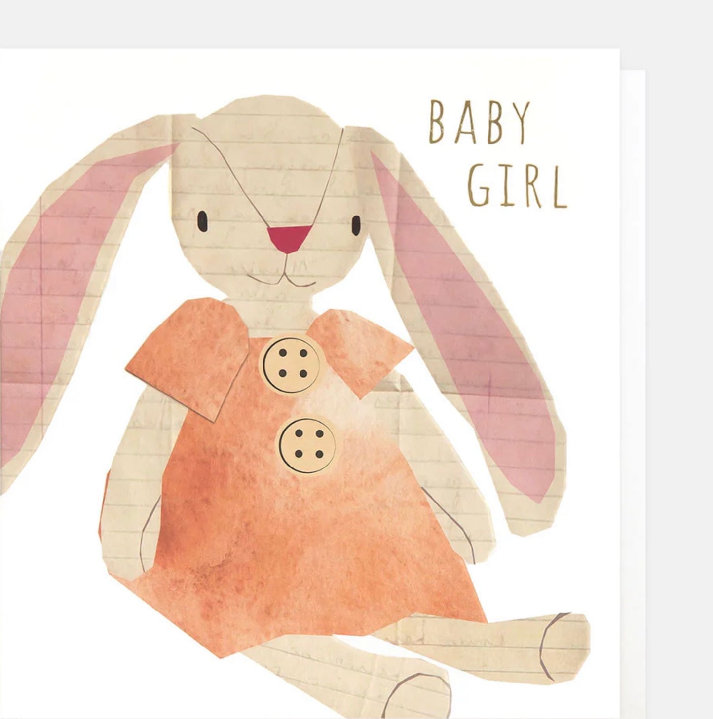 Caroline Gardner Rabbit New Baby Girl Card – Sands and Fagans