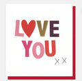 Caroline Gardner Kisses Love You Card