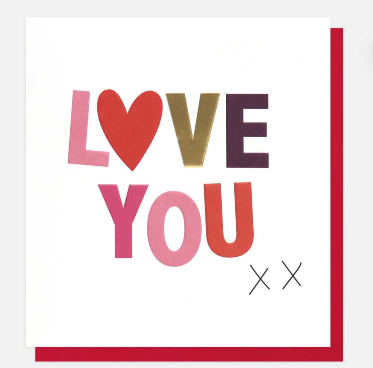 Caroline Gardner Kisses Love You Card