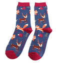 Mr Sparrow Woodland Animals Socks Navy