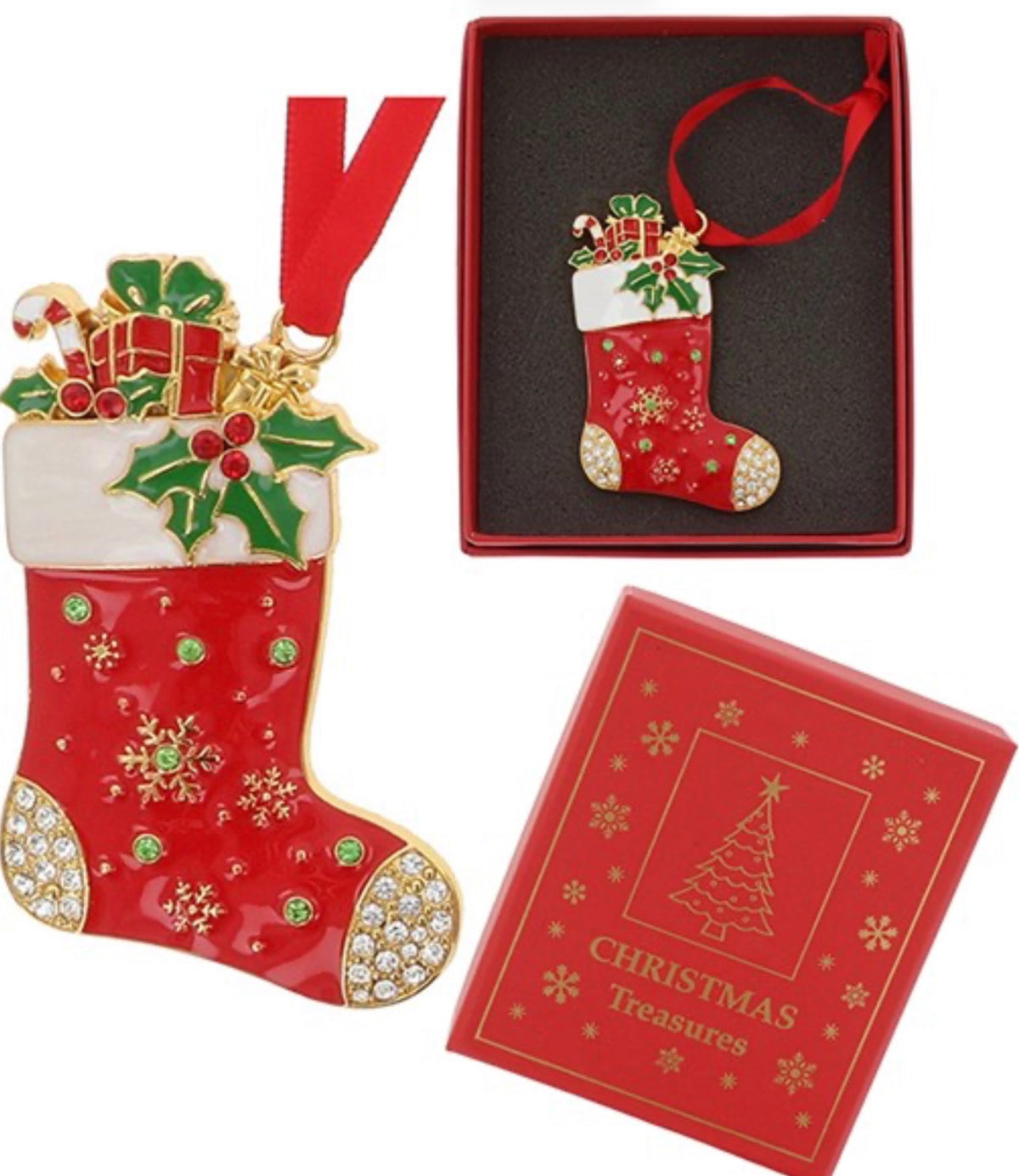 Xmas Treasures Glitzy Stockings