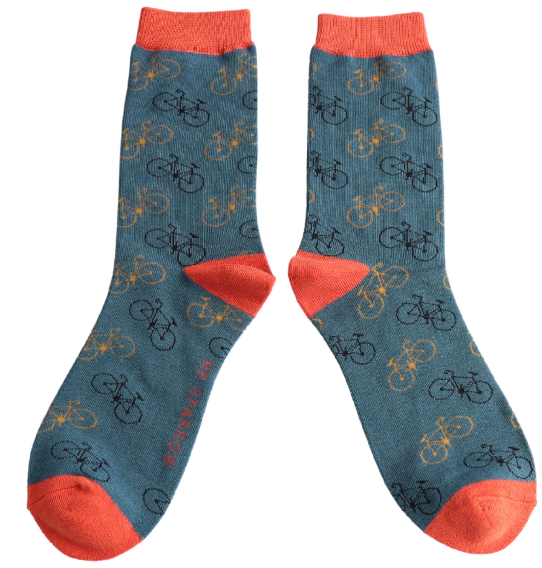 Mr Sparrow Little Bikes Socks Denim