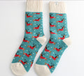 Miss Sparrow Winter Christmas Sausage Dogs Socks Duck Egg