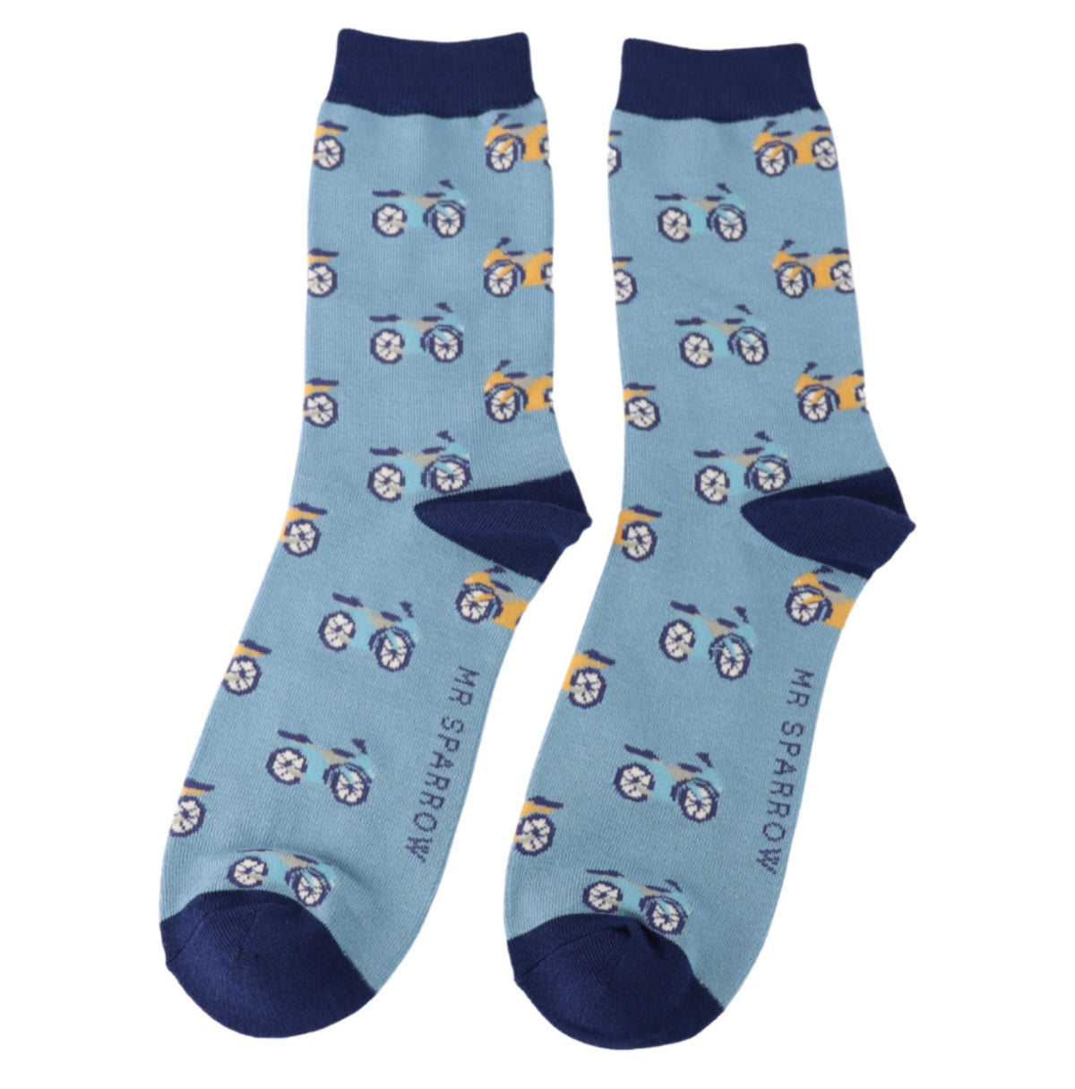 Mr Sparrow Motorbikes Socks Denim