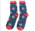 Mr Sparrow Dart Boards Socks Navy