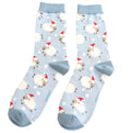 Miss Sparrow Santa Sheep Socks Powder Blue