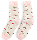 Miss Sparrow Winter Little Robins Socks Silver