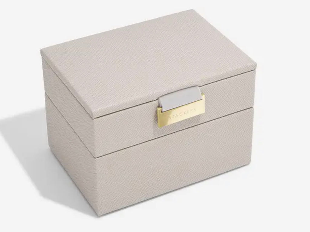 Stackers Taupe Micro Jewellery Box Set of 2