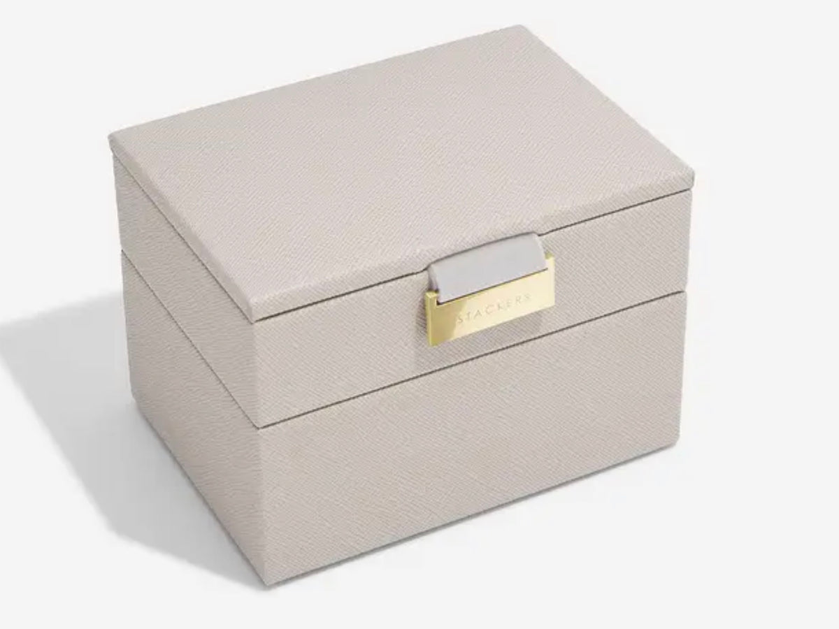 Stackers Taupe Micro Jewellery Box Set of 2