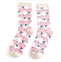 Miss Sparrow Fluffy Happy Sheep Socks Dusky Pink