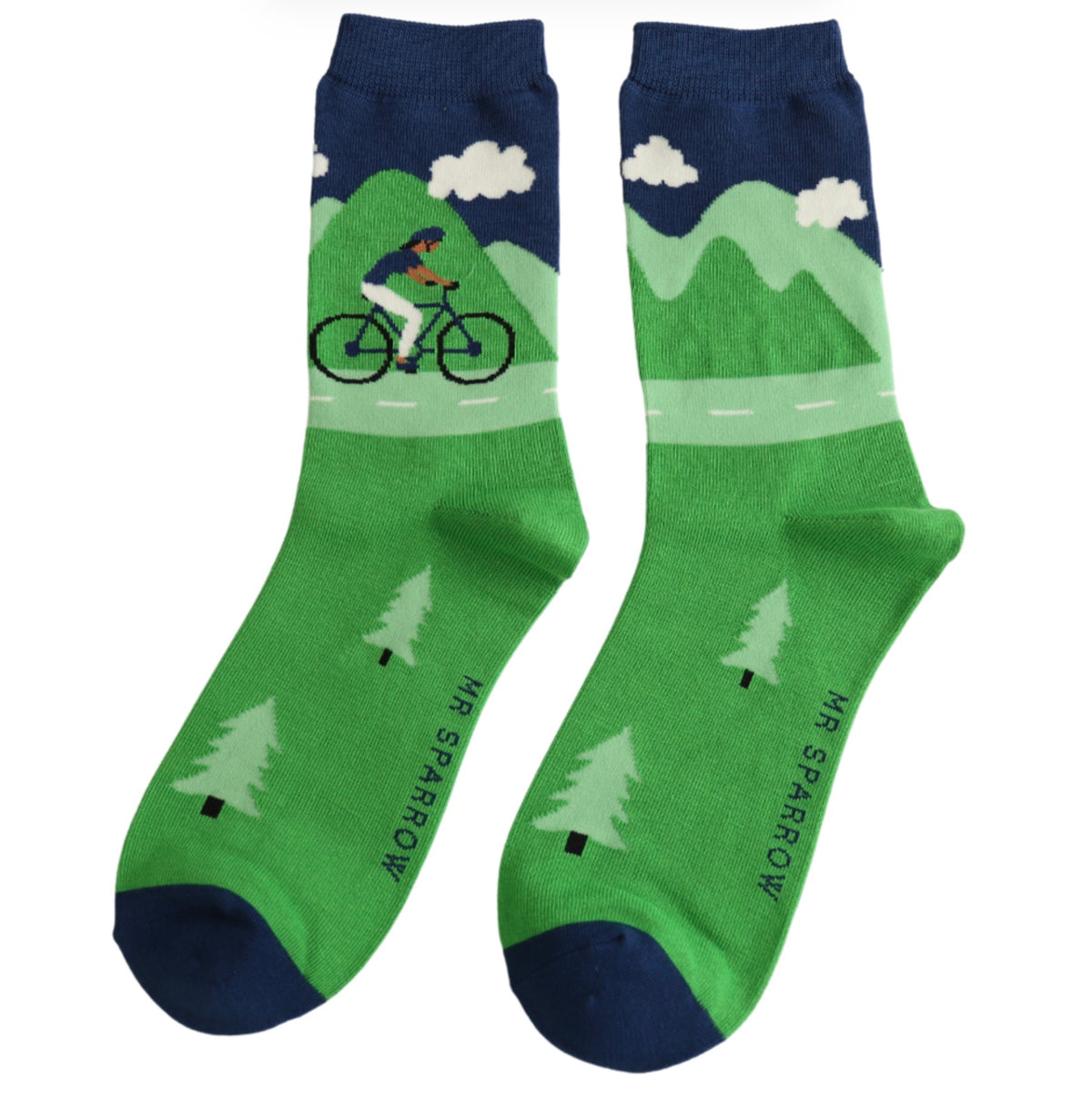 Mr Sparrow Mountain Biking Socks Navy