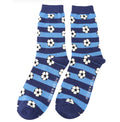 Mr Sparrow Footballs & Stripes Socks Navy