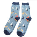 Mr Sparrow Festive Foxes Socks Denim