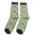 Mr Sparrow Jolly Santa Socks Green
