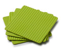 Zeal Silicone Drinks Coasters, Set of 4 Neon Lime
