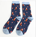 Miss Sparrow Fox & Toadstool Socks Navy