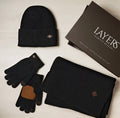 Harvey Makin Layers Hat Gloves and Scarf Gift Set - Black