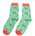 Miss Sparrow Jolly Santa Socks Green