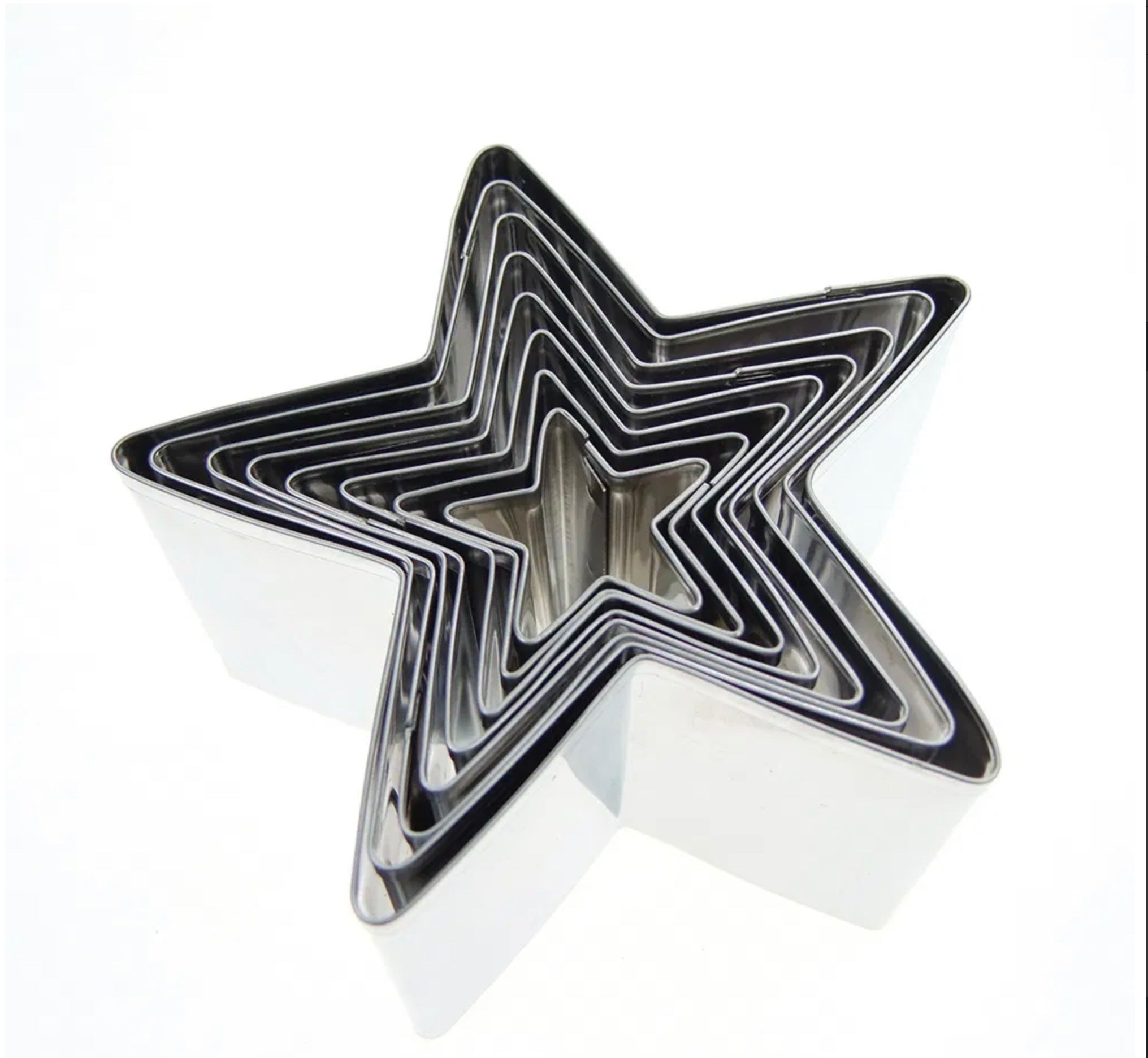 Cookie Cutter Stars Set 8pcs In A Tin