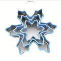 Eddingtons Snowflake Cutters With Blue Top 3 Pieces