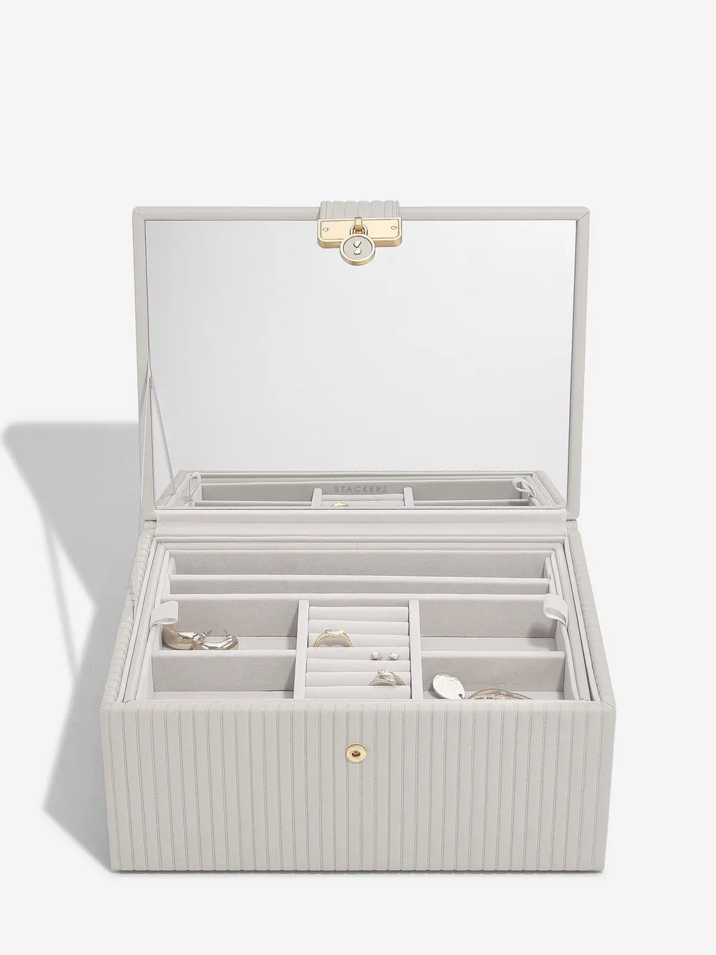 Stackers Luxury Jewellery Box Limestone
