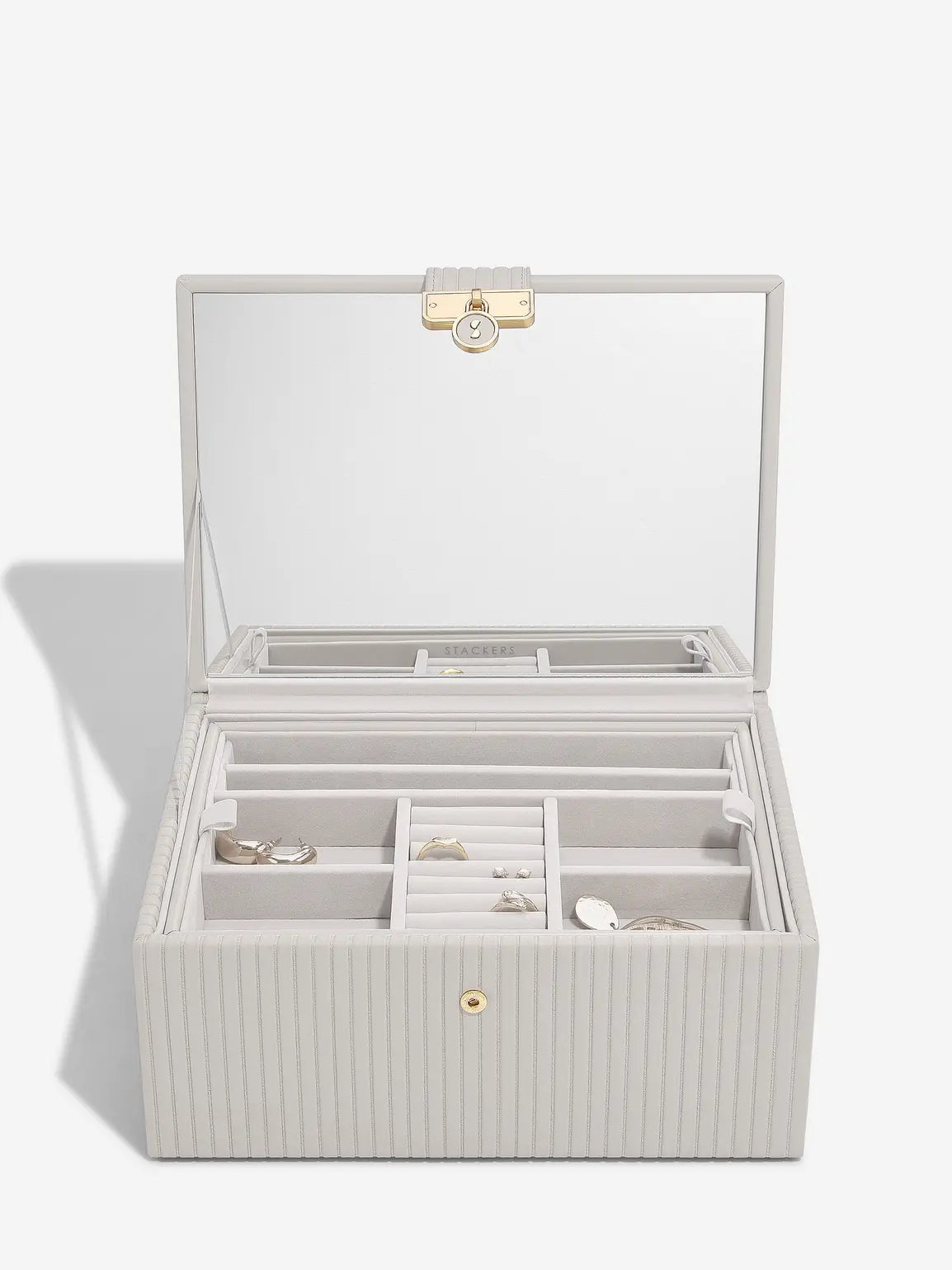Stackers Luxury Jewellery Box Limestone