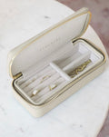 Stackers Zipped Travel Jewellery Box Medium Oatmeal