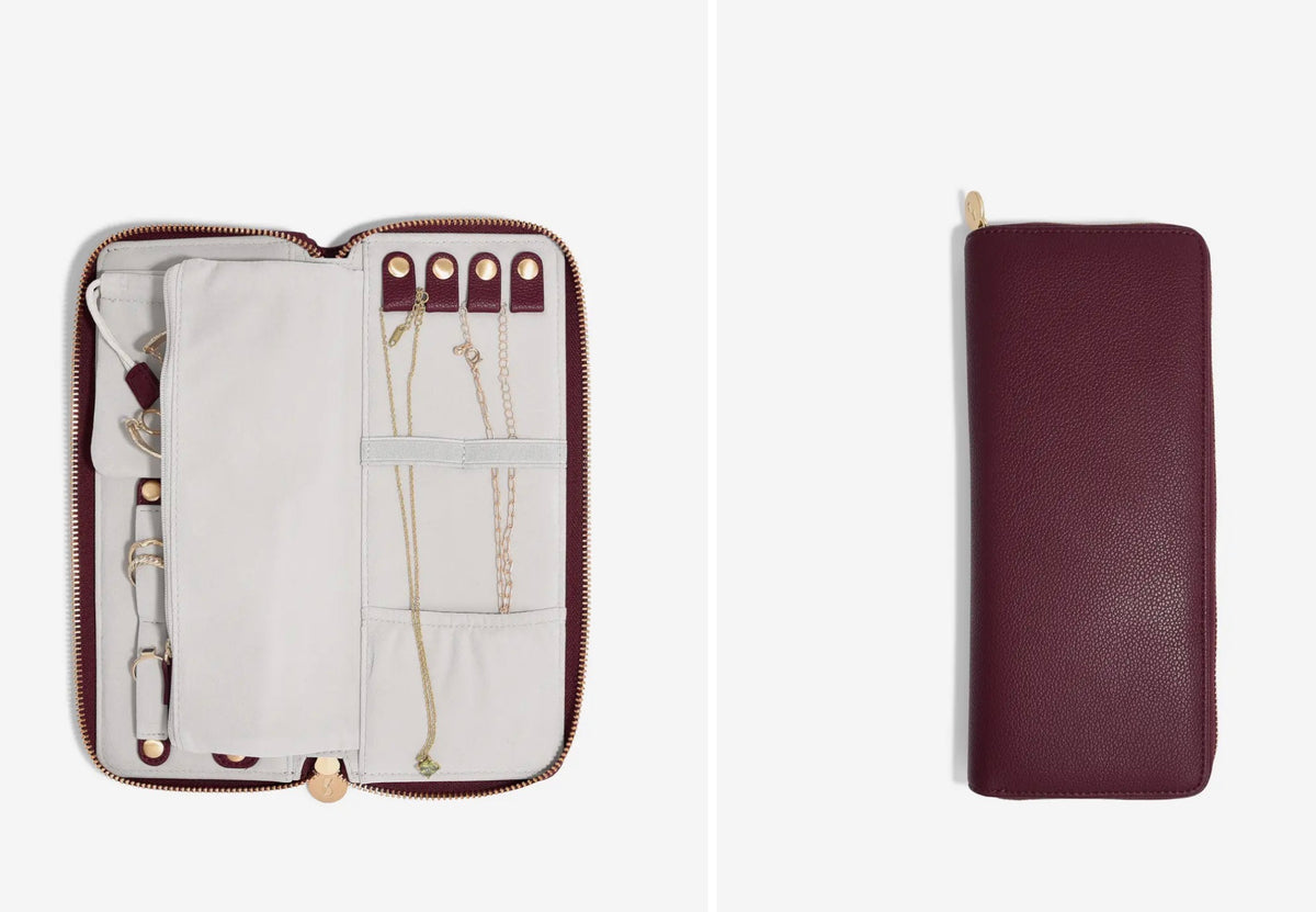 Stackers Jewellery Roll Burgundy