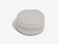 Stackers Fluted Round Travel Jewellery Box Limestone