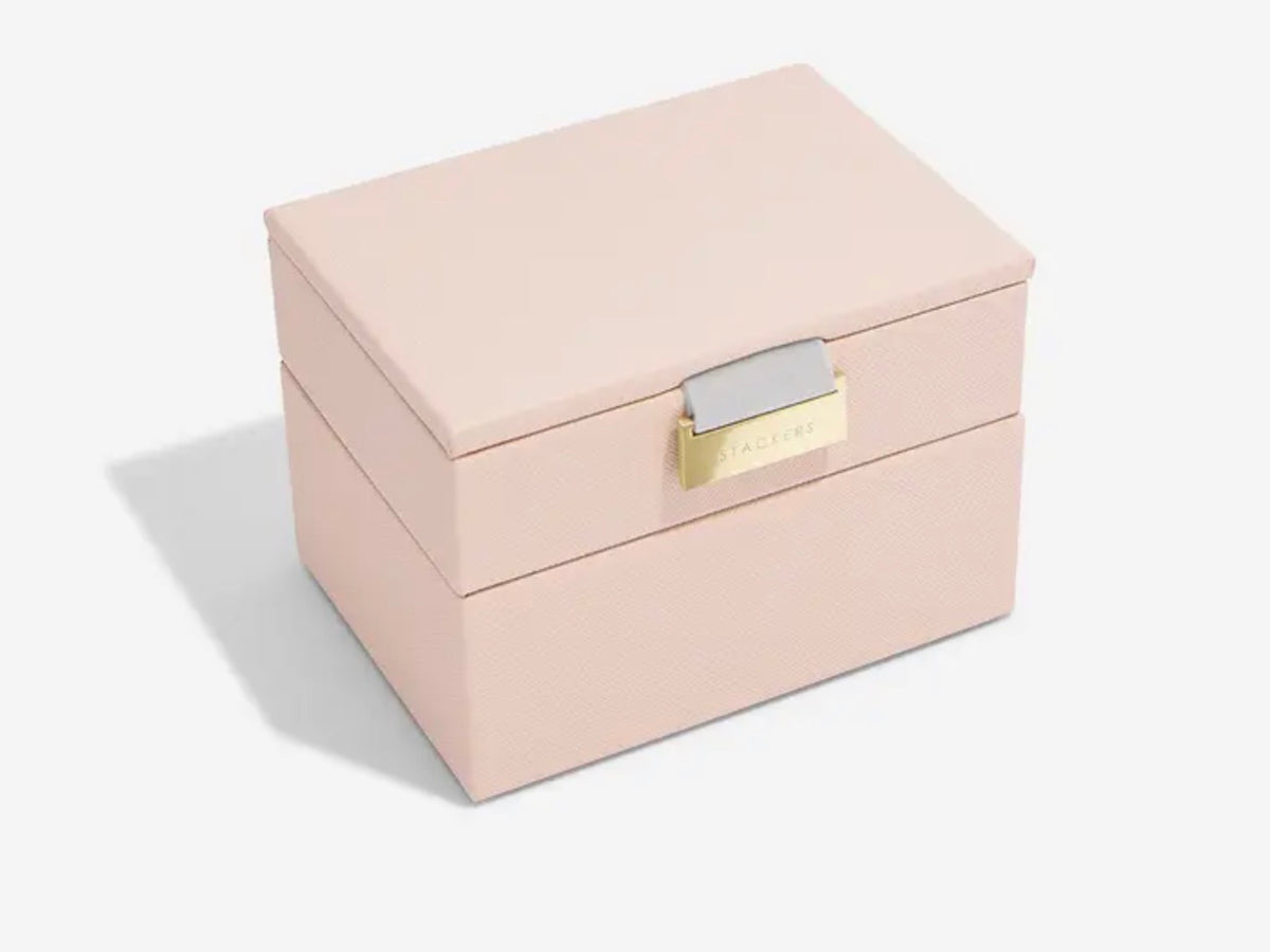 Stackers Blush Micro Jewellery Box Set of 2