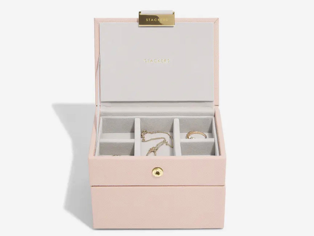 Stackers Blush Micro Jewellery Box Set of 2