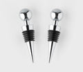 Taylors Eye Witness Taproom Ball Bottle Stopper Set Chrome 2 Piece