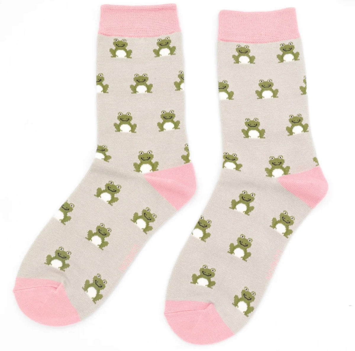 Miss Sparrow Frogs Socks Silver