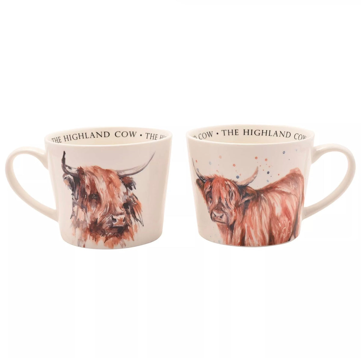 Meg Hawkins Set of 2 Cups - Highland Cow