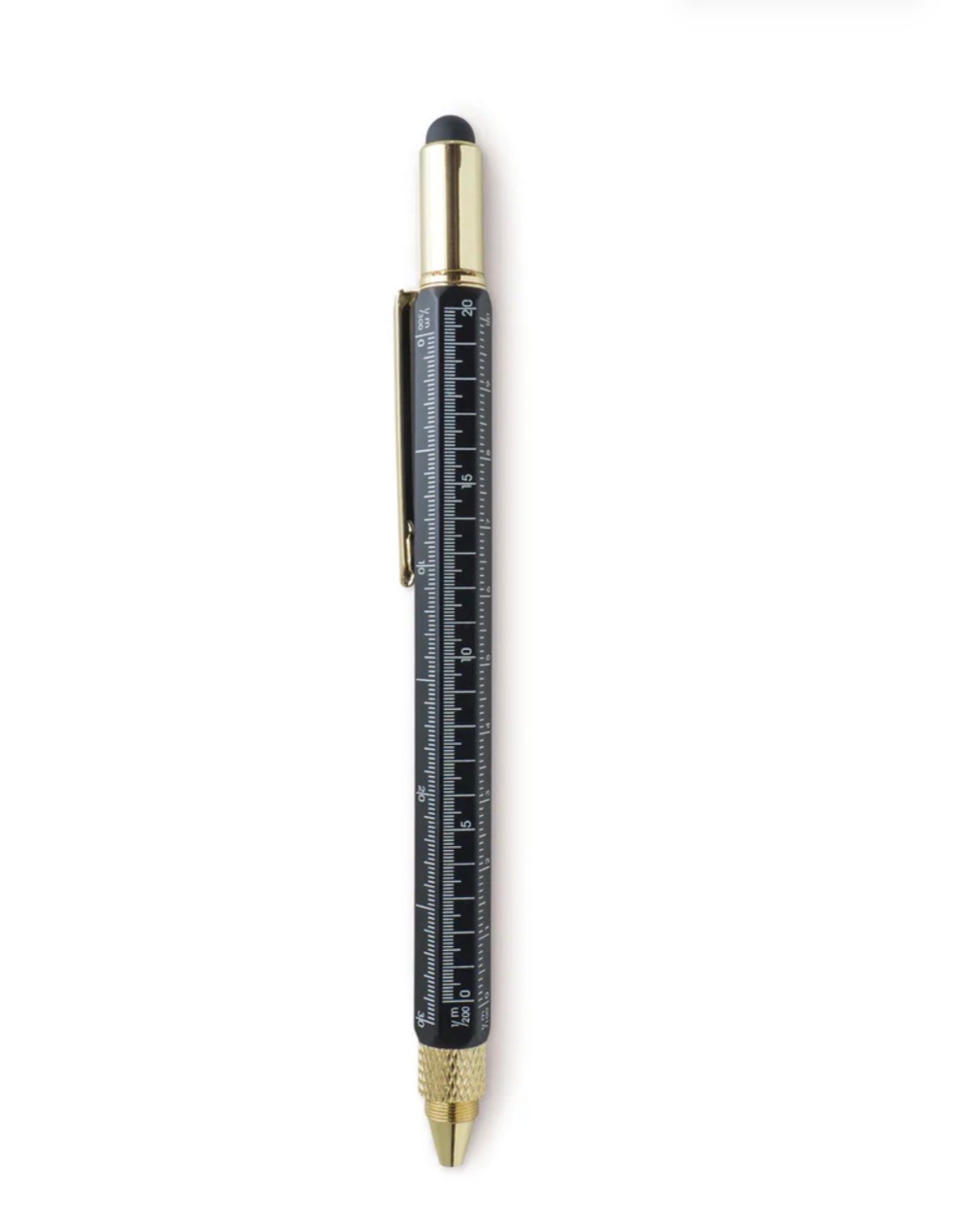 Black 6-in-1 Multi-Tool Pen