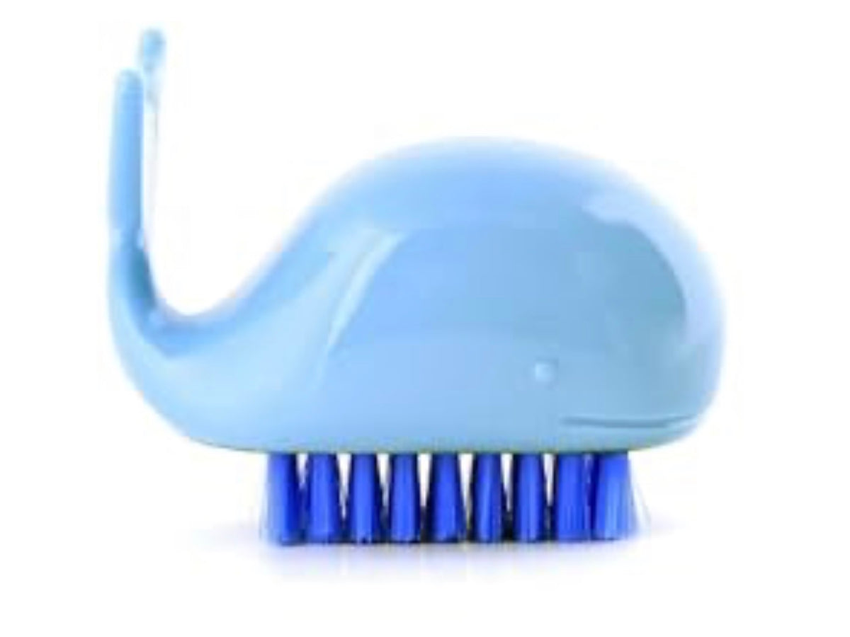 Whale Nail Brush Light Blue