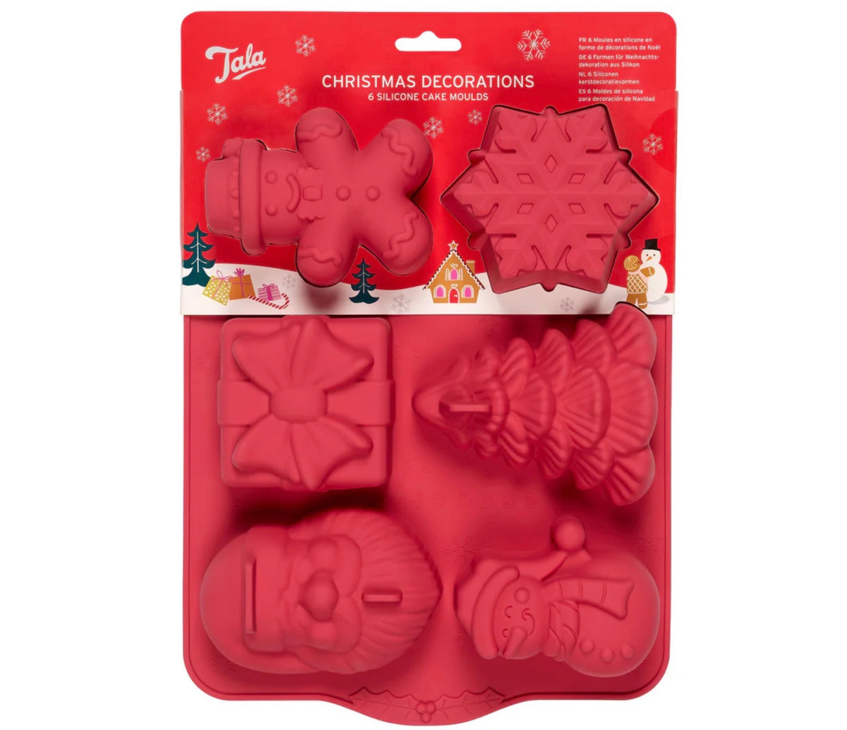 Tala Silicone 6 Hole Christmas Cake Mould