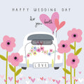 Belly Button Designs Happy Wedding Day Card