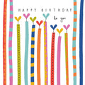 Belly Button Designs Happy Birthday To You Hearts & Candles Card