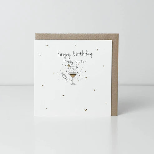 Belly Button Designs Happy Birthday Lovely Sister Card