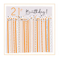 Belly Button Designs 21st Birthday Candles Card