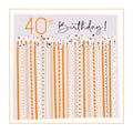 Belly Button Designs 40th Birthday Candles Card