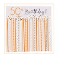 Belly Button Designs 50th Birthday Candles Card