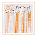 Belly Button Designs 80th Birthday Candles Card
