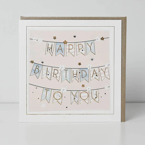 Belly Button Designs Happy Birthday To You Bunting Card